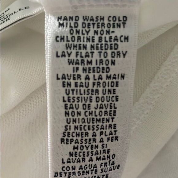 Ralph Lauren Black Label White Tank Top with Crochet Racer Back - Picture 6 of 6